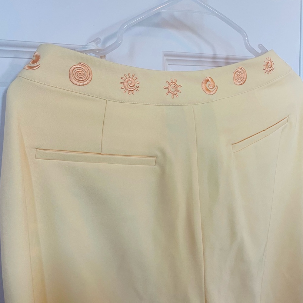 Yellow Lightweight Tailored Trousers - Picture 5 of 9